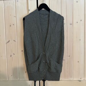 Vince Charcoal Cardigan Sweater for Men
